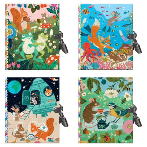 SMALL LOCKING JOURNAL ANIMALS