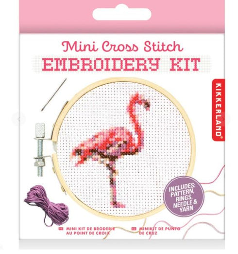 FLAMINGO CROSS STITCH KIT