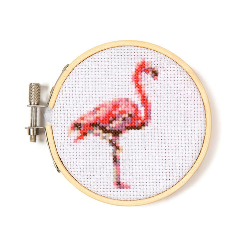 FLAMINGO CROSS STITCH KIT