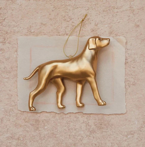 Golden Dog Ornament