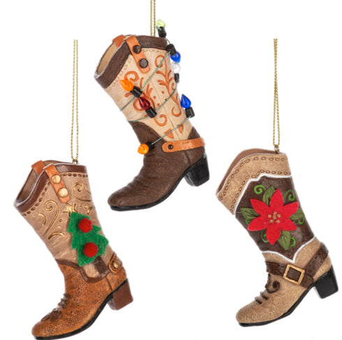 COWBOY BOOT ORNAMENT