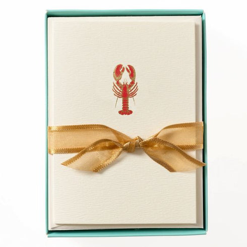 LA PETIT NOTECARDS LOBSTER