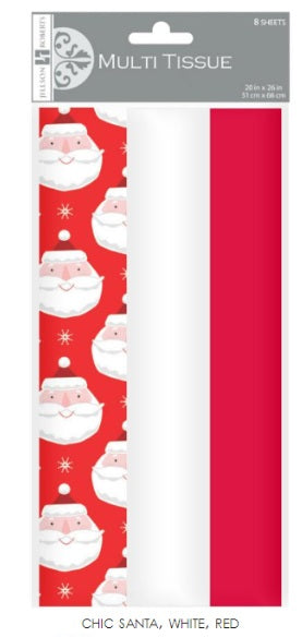 TISSUE PACK CHIC SANTA