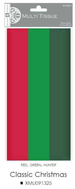 TISSUE PACK CLASSIC CHRISTMAS