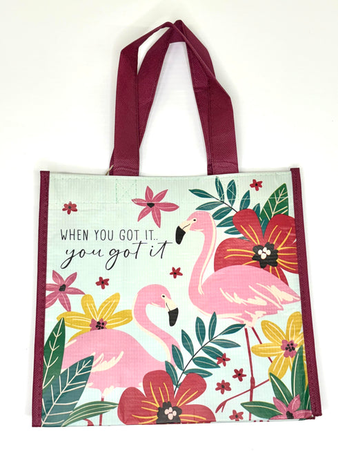 GIFT BAG MEDIUM FLAMINGO