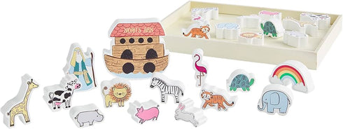 NOAH'S ARK WOOD TOY SET