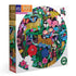 EEBOO JAGUARS & BUTTERFLIES 500 PIECE ROUND JIGSAW PUZZLE