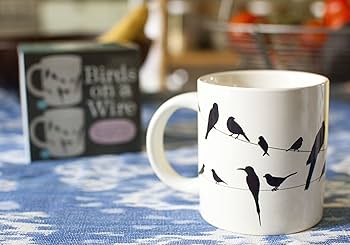BIRDS ON A WIRE MUG