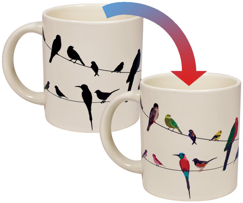 BIRDS ON A WIRE MUG