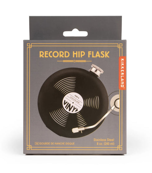 VINYL RECORD HIP FLASK
