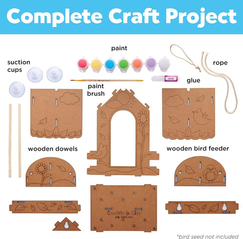 BUILD PAINT BIRD FEEDER