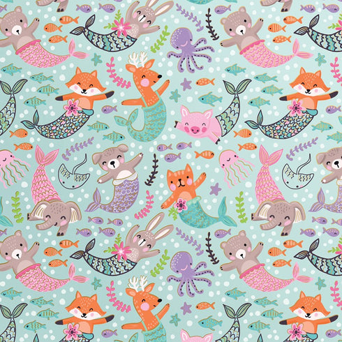 MERMAID PETS ROLL WRAP - 5' X 30"