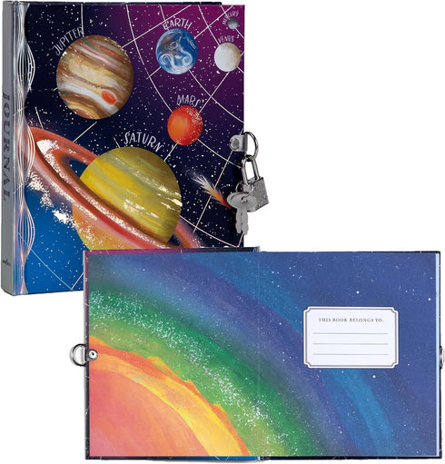 LOCKING SPACE THEMED JOURNAL