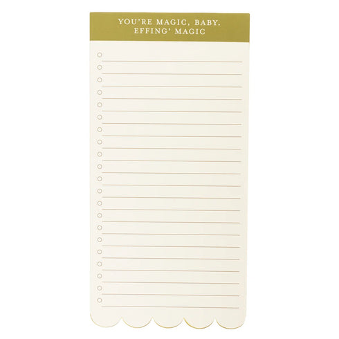 LIST PAD DIE CUT YOU'RE MAGIC