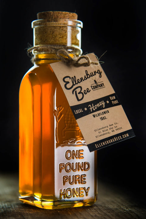 ELLENSBURG BEE COMPANY RAW HONEY 16OZ