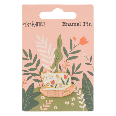 ENAMEL PIN FELINE GOOD CAT