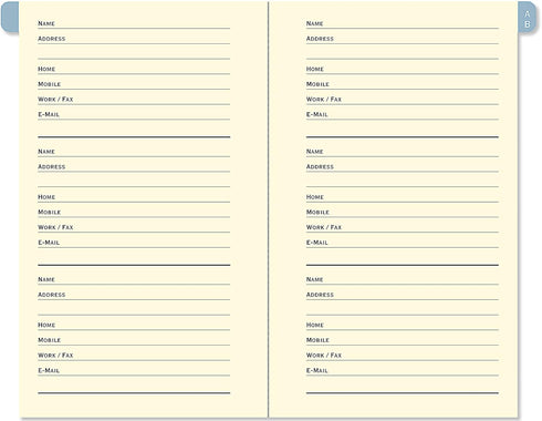 DUSKY MEADOW ADDRESS BOOK