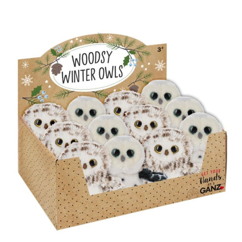 WOODSY WINTER OWL ORNAMENT - (1 ITEM – RANDOM COLOR)