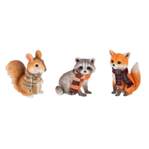 CRITTER WITH SCARF FIGURINE - (1 ITEM – RANDOM COLOR)