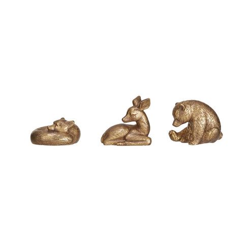 GOLD RESIN ANIMAL FIGURINE - (1 ITEM – RANDOM COLOR)
