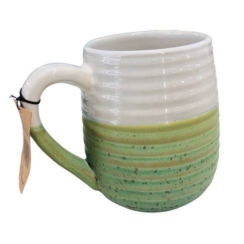 RIBBED STONEWARE MUG 16OZ
