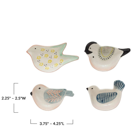 BIRD TRINKET DISH STONEWARE