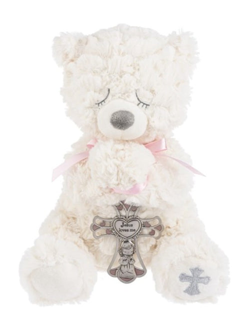 SERENITY BEAR PLUSH PINK