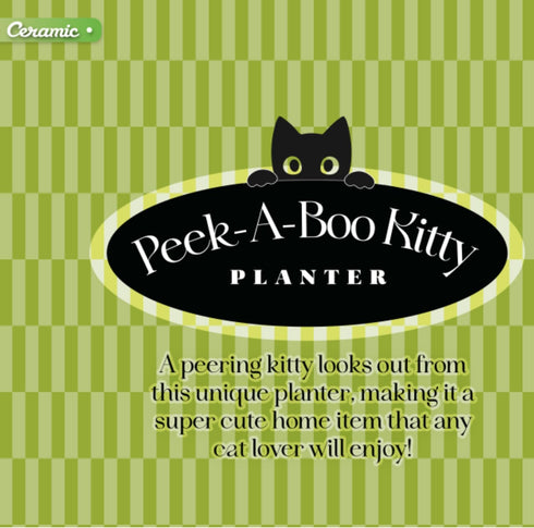 PEEK A BOO KITTY PLANTER