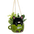 CAT IN CUP HANGING PLANTER