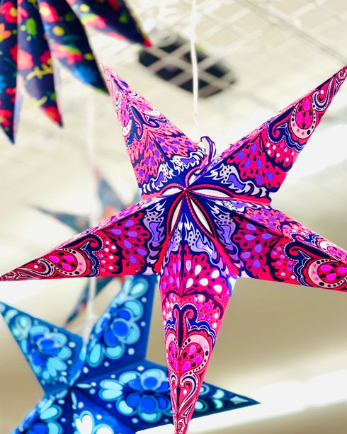 PAPER STAR LANTERN INDIA PURPL