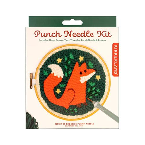 PUNCH NEEDLE KIT FOX
