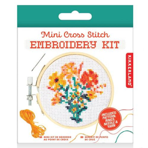 CROSS STITCH KIT FLOWERS
