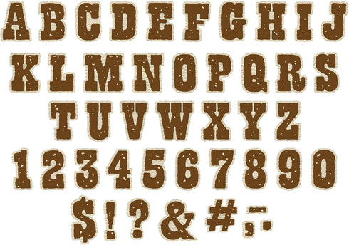WILD WEST DECO LETTERS