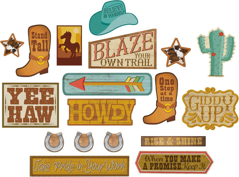WILD WEST BULLETIN BOARD SET