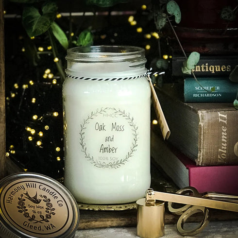 OAK MOSS AMBER 1.5OZ CANDLE