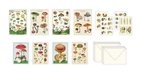 STATIONERY SET MUSHROOMS