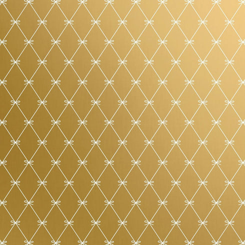 BEAUTIFUL BOW GOLD ROLL WRAP - 10' X 30"