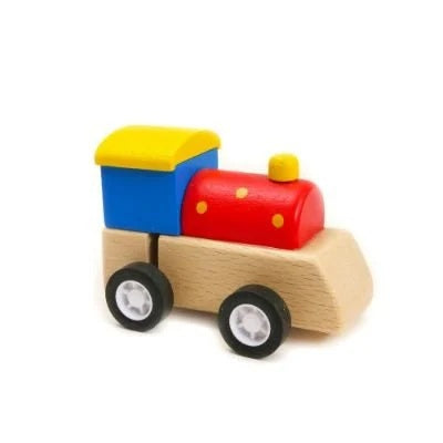 WOODEN WIND UP TRAIN