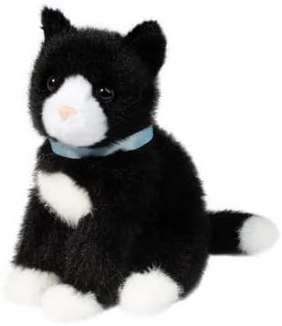 MINI BLACK WHITE CAT PLUSH
