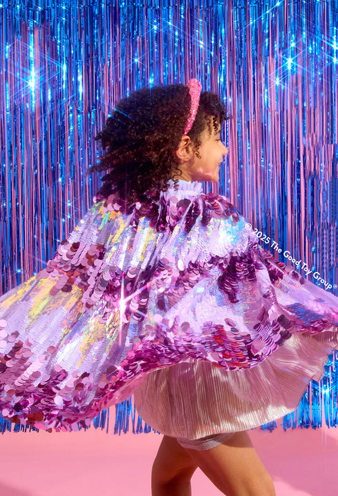 PURPLE PAILETTE CAPE