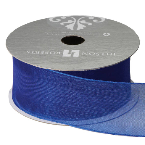 SHEER 1 1/2" RIBBON ROYAL BLUE