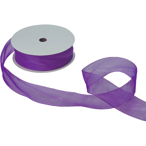 SHEER 1 1/2" RIBBON PURPLE
