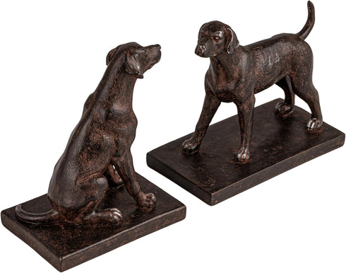 BLACK DOG BOOKENDS