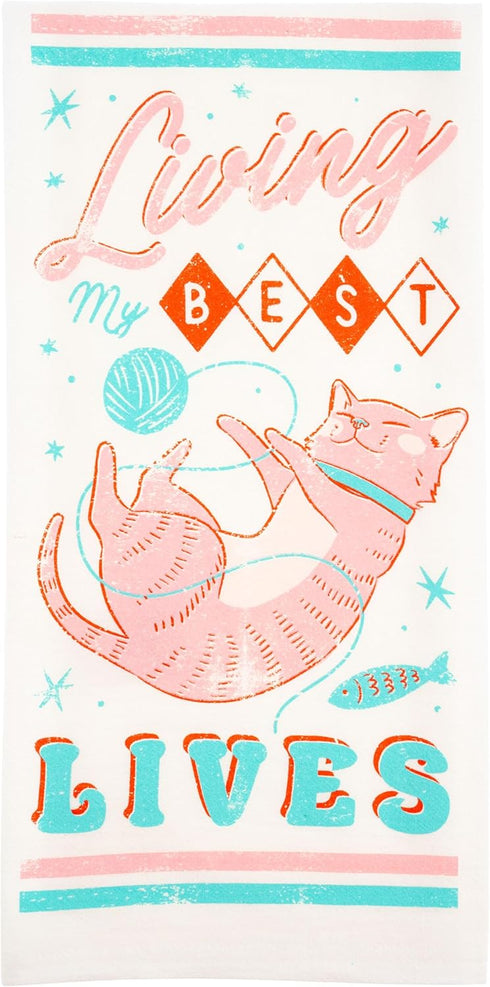 CAT DINER TEA TOWEL