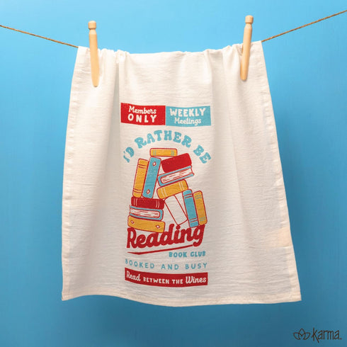 READING DINER TEA TOWEL