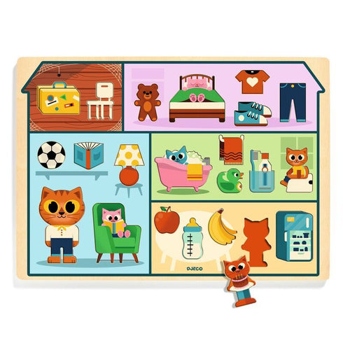 Wooden Puzzle House
