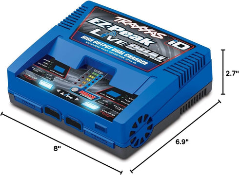 TRAXXAS EZ PEAK LIVE DUAL, 200W MULTI-CHEMISTRY CHARGER WITH ID, BLUE 2973