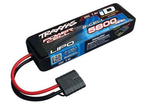 TRX-2843X TRAXXAS 5800MAH 7.4V 2-CELL 25C LIPO BATTERY SHORT TRAY