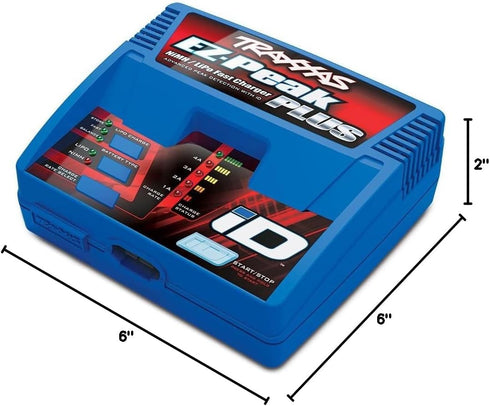 TRAXXAS 2970 EZ-PEAK PLUS 4-AMP NIMH/LIPO FAST CHARGER WITH ID AUTO BATTERY