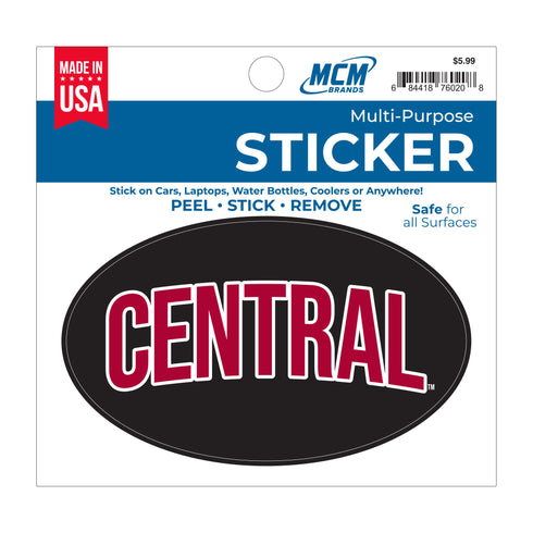 CENTRAL OVAL STICKER